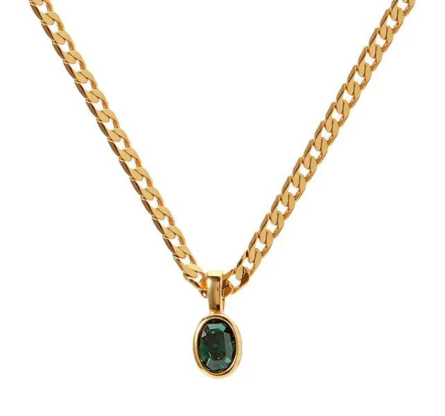 Tijdloze Crystal Drop Ketting