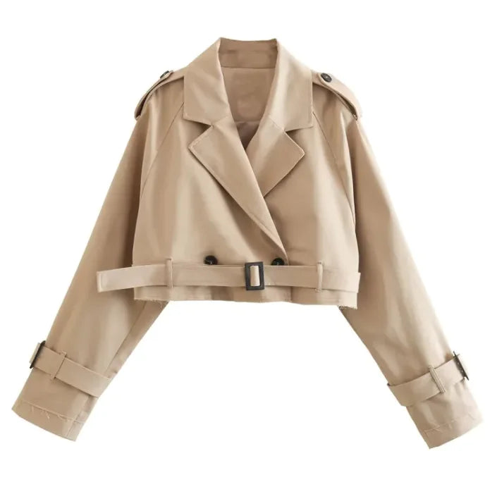 Korte Trenchcoat met Riem
