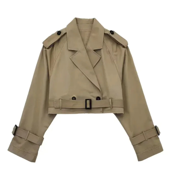 Korte Trenchcoat met Riem
