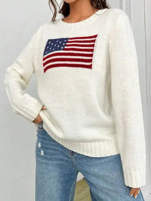 American Flag Sweater