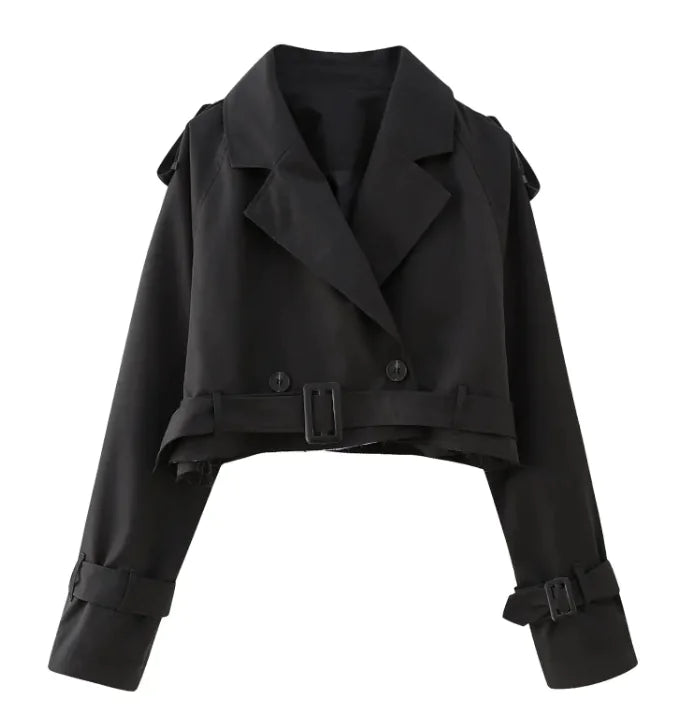 Korte Trenchcoat met Riem