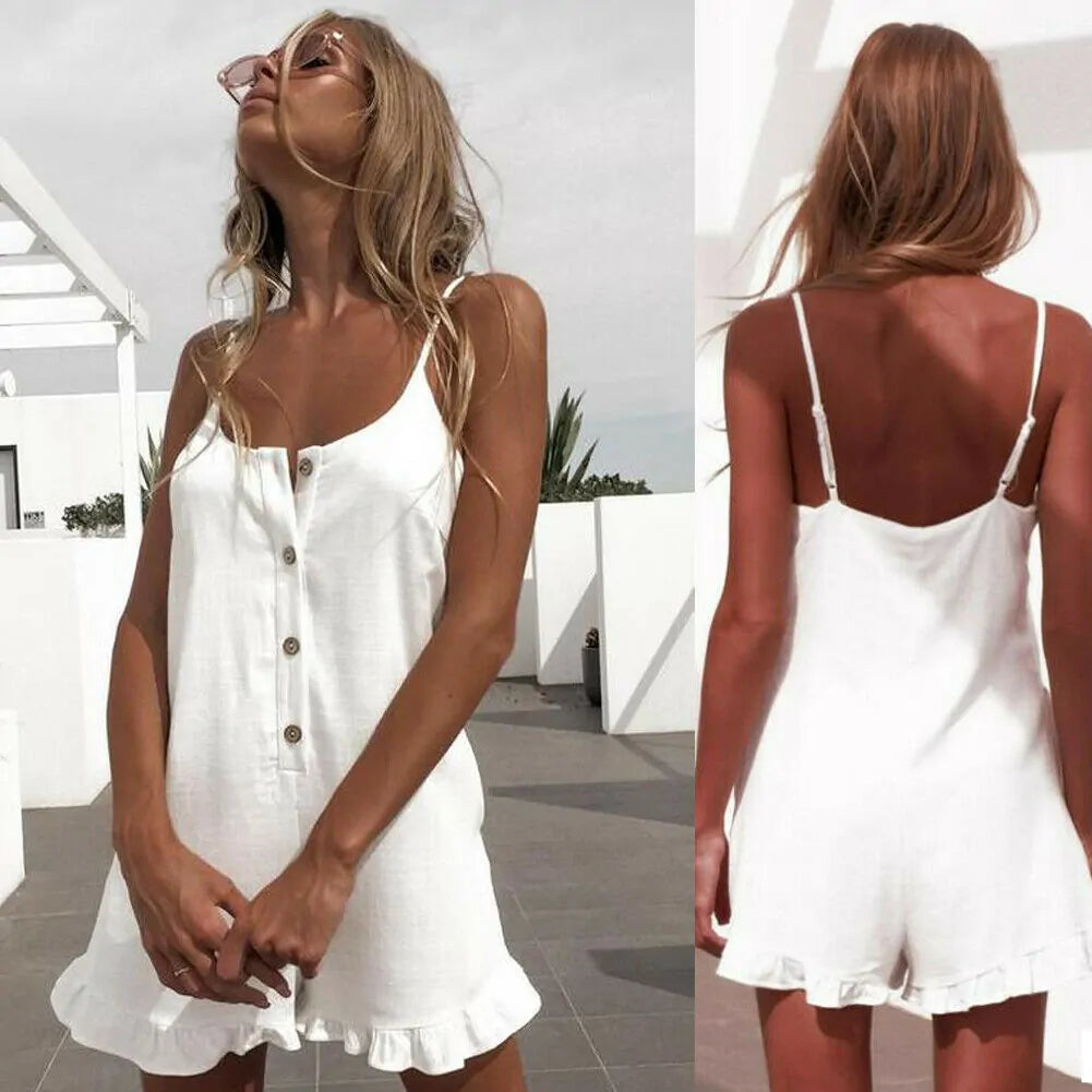Casual Mouwloze Romper