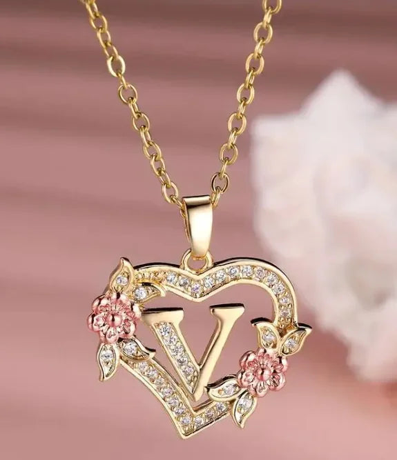 Floral Heart Ketting
