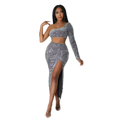 Glamour One-shoulder Jurk