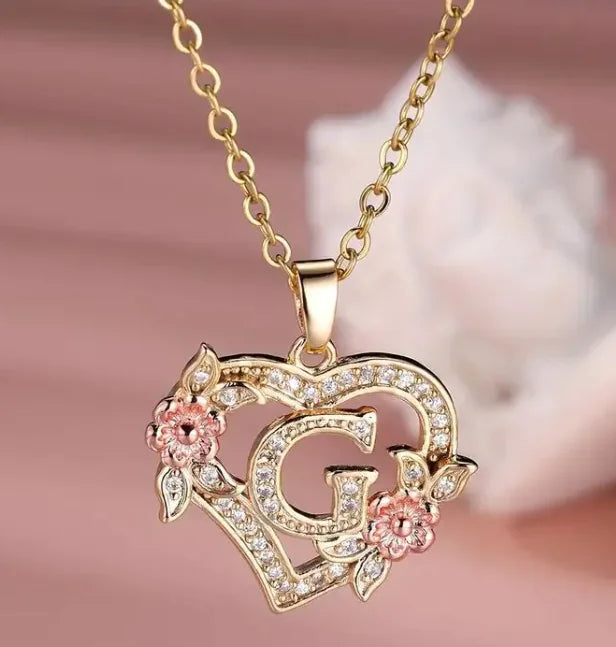 Floral Heart Ketting
