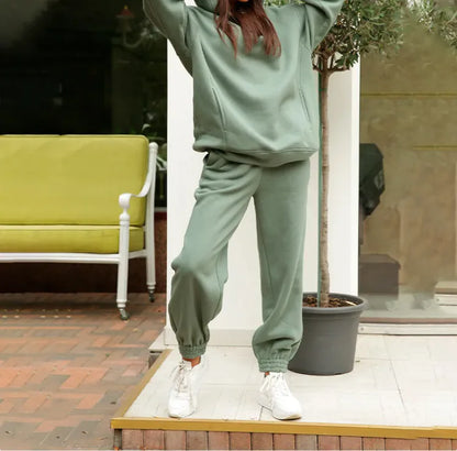 Sporty Plush Hoodie