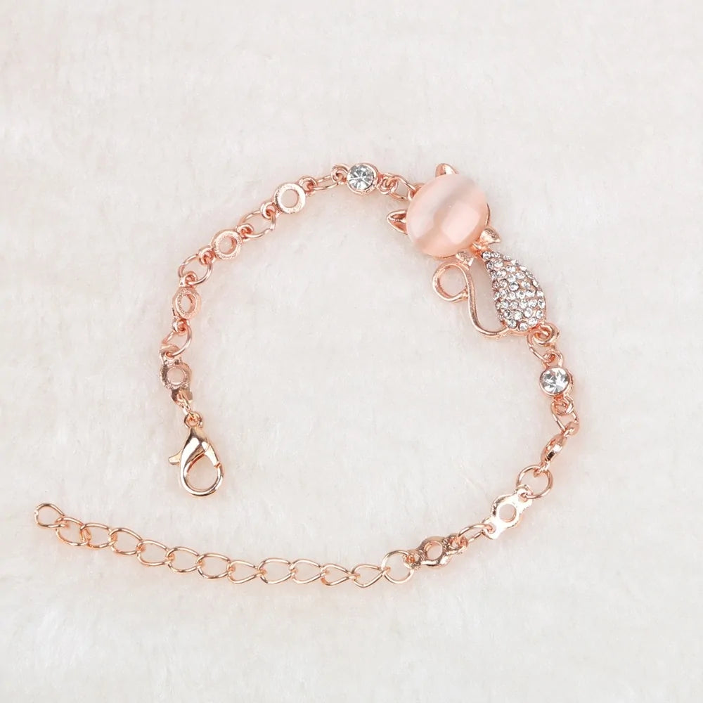 Rose Glow Cat Armband