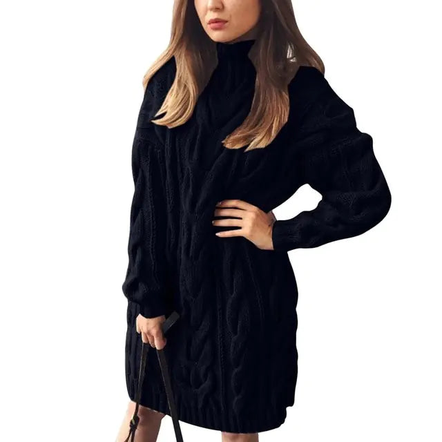 Twist Gebreide Sweater Jurk