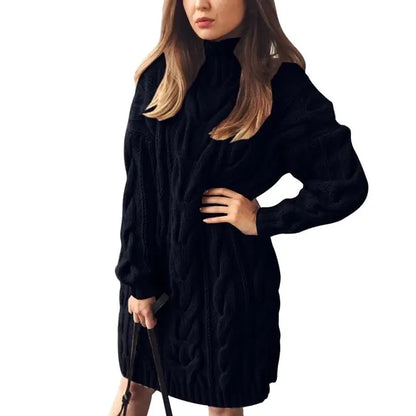 Twist Gebreide Sweater Jurk
