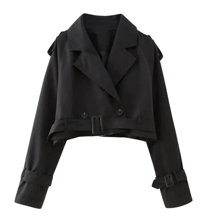 Korte Trenchcoat met Riem