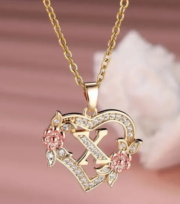 Floral Heart Ketting