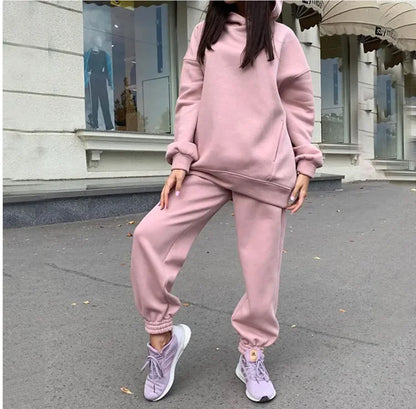Sporty Plush Hoodie