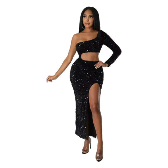 Glamour One-shoulder Jurk