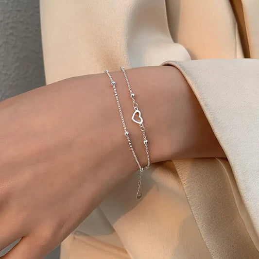 Tweevoudig Love Charm Armband