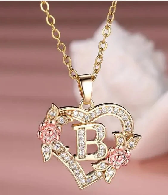 Floral Heart Ketting
