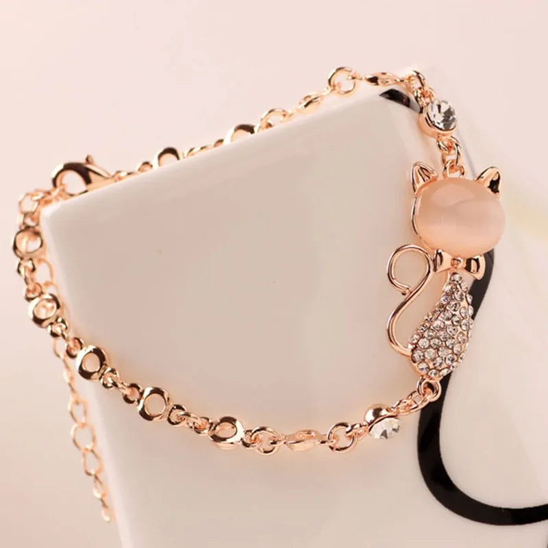 Rose Glow Cat Armband