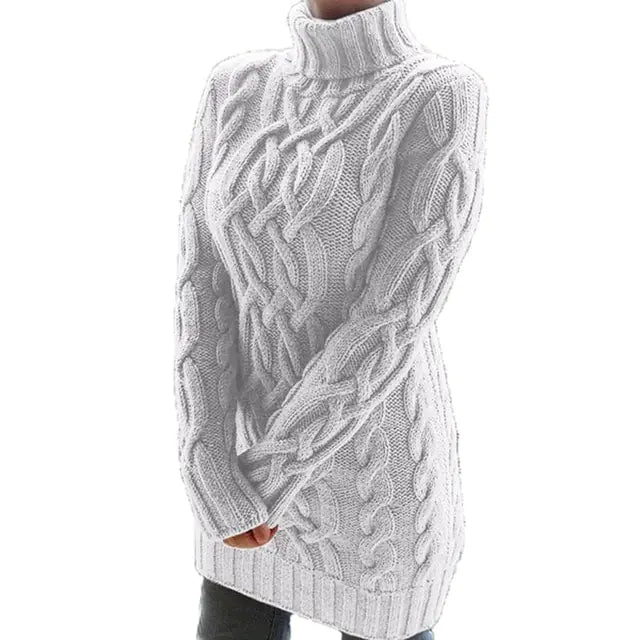 Twist Gebreide Sweater Jurk