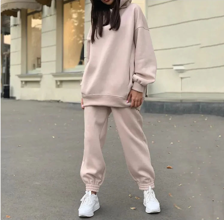 Sporty Plush Hoodie