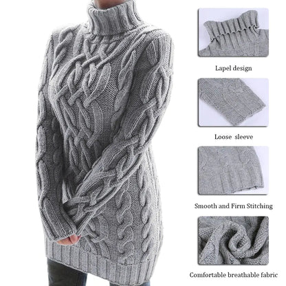 Twist Gebreide Sweater Jurk