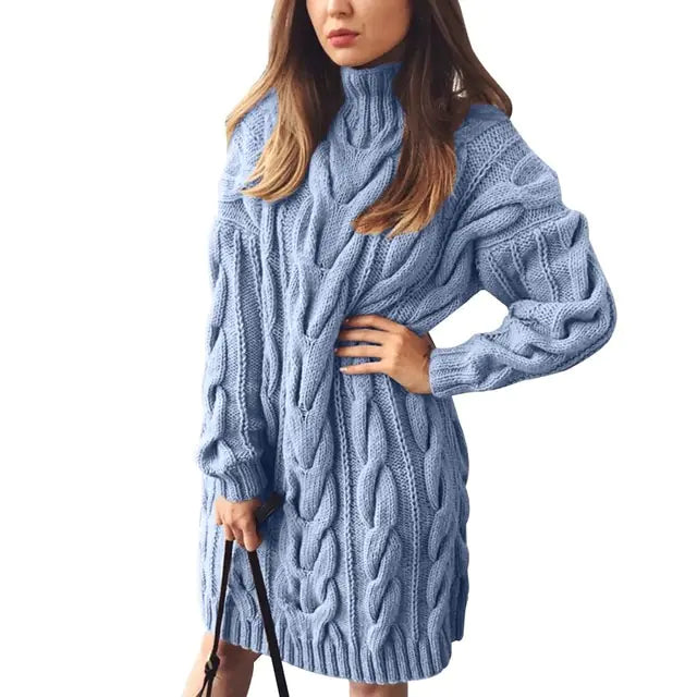 Twist Gebreide Sweater Jurk