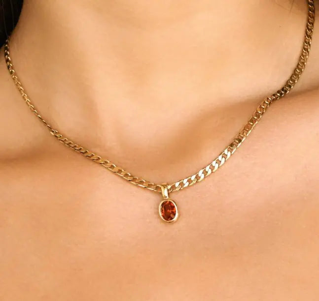 Tijdloze Crystal Drop Ketting