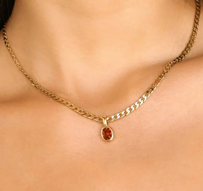 Tijdloze Crystal Drop Ketting