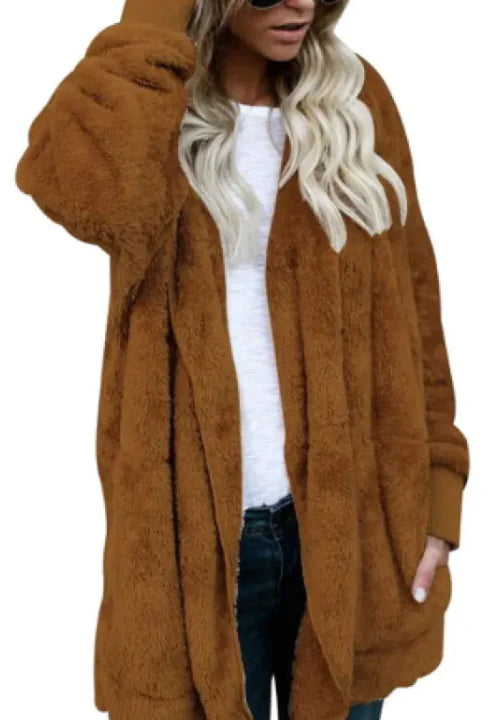 Cozy Plush Ladies Coat