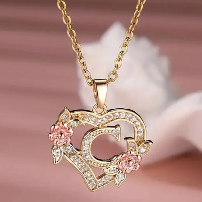 Floral Heart Ketting