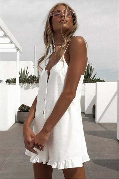 Casual Mouwloze Romper