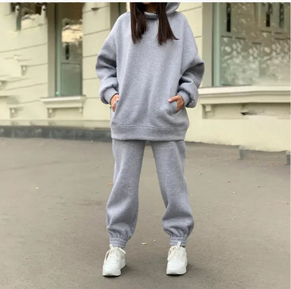 Sporty Plush Hoodie
