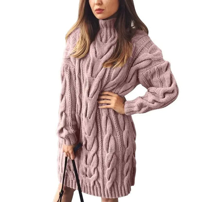 Twist Gebreide Sweater Jurk