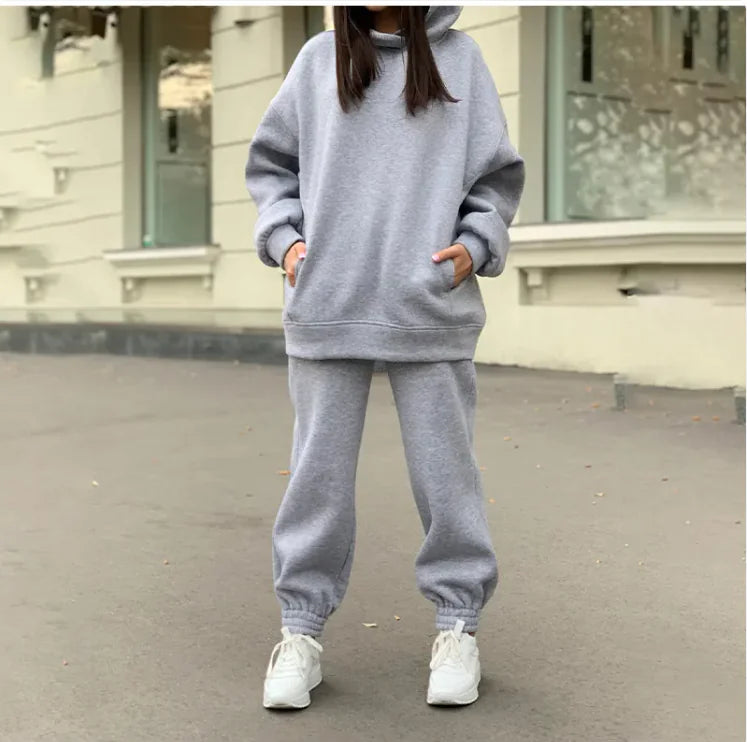 Sporty Plush Hoodie