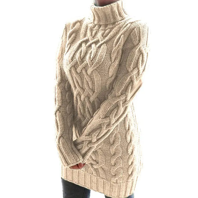 Twist Gebreide Sweater Jurk